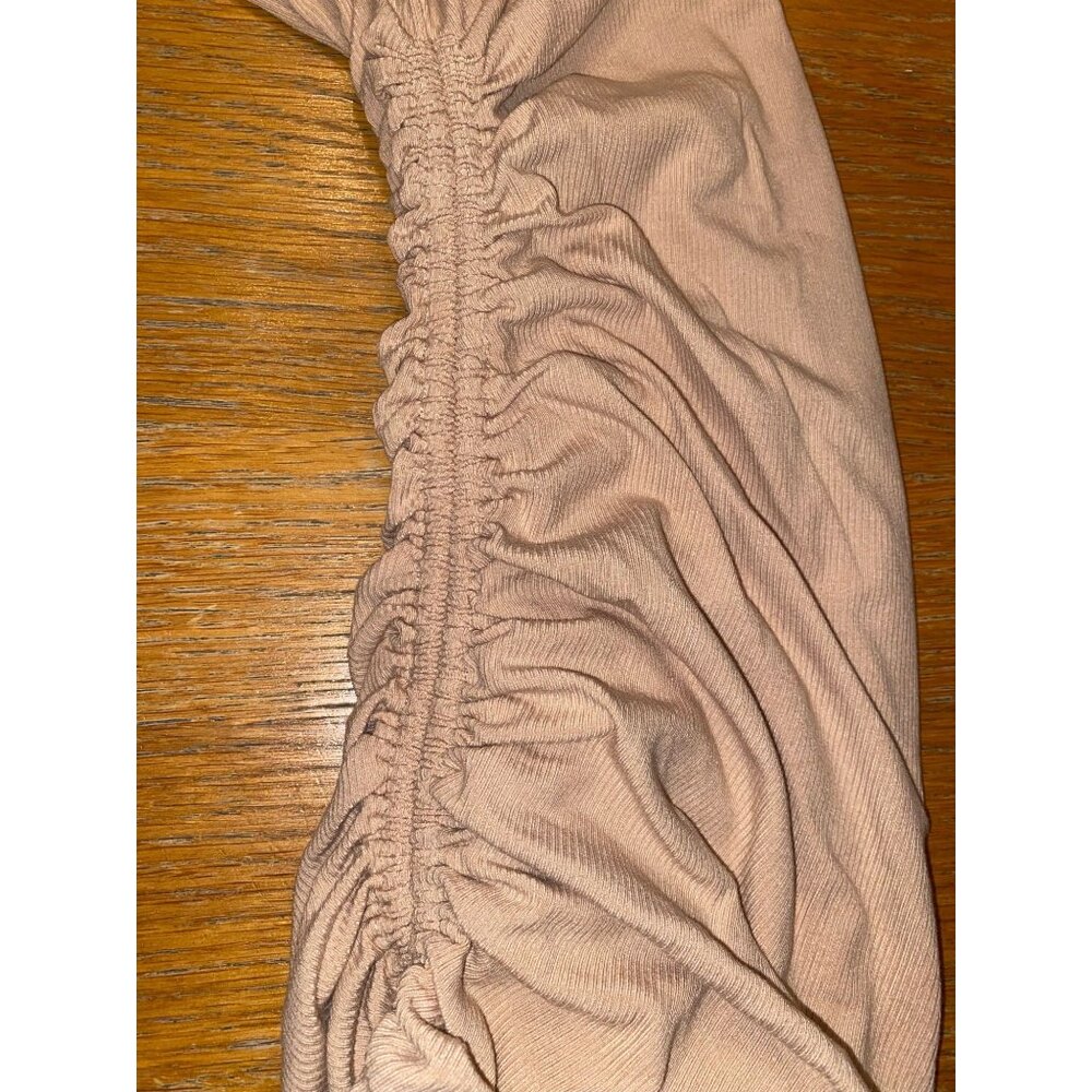 Zaful One Shoulder Ruched Ribbed Dress - Picture 4 of 4